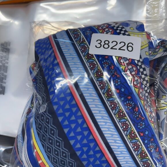 Flin & Moss Skirt Women XL Blue Striped Maxi Long Mid Rise Pull On Elastic Waist - Picture 7 of 7